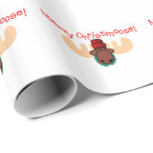 Papier Cadeau Joyeux Christmoose (Coin rond)