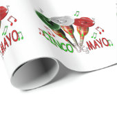 Papier Cadeau Joyeux Cinco de Mayo (Coin rond)