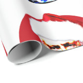 Papier Cadeau Joyeux Corbyn - s'enveloppant (Coin rond)