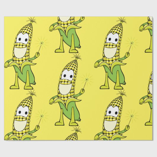 Papier Cadeau Joyeux Corn (Plat)