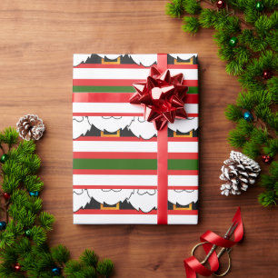 Papier Cadeau Joyeux costume du Père Noël
