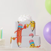 Papier Cadeau Joyeux crayons