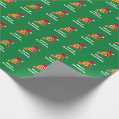 Papier Cadeau Joyeux Crustmas FUNNY PIZZA SLICE SA PAPIER D'ENVE (Coin)