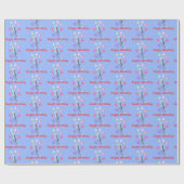 Papier Cadeau Joyeux dauphin d'anniversaire (Plat)