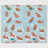 Papier Cadeau Joyeux Deer's & Holiday Cotes (Plat)