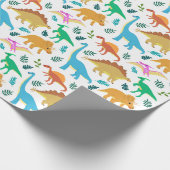 Papier Cadeau Joyeux Dinosaure pour Toddle Girl Boy (Coin)