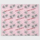 Papier Cadeau Joyeux Enveloppe cadeau Sweet 16 rose (Plat)