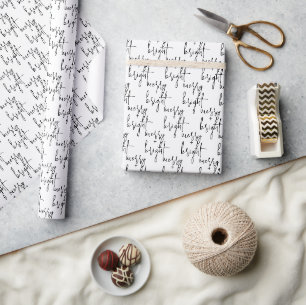 Papier Cadeau Joyeux et vacances lumineuses