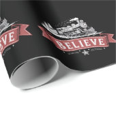 Papier Cadeau Joyeux Express de Noël Pôle Nord Xmas Père Noël (Coin rond)