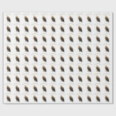 Papier Cadeau Joyeux Fête des pères d'aigle à tête blanche (Plat)