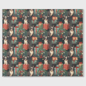 Papier Cadeau Joyeux Fête Française (Plat)