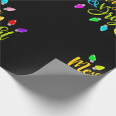 Papier Cadeau *~* Joyeux Feu de Noël AP44 Neon (Coin)