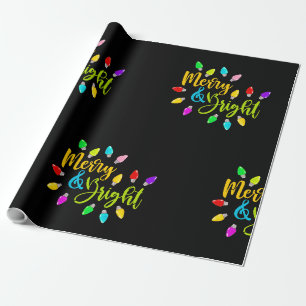 Papier Cadeau *~* Joyeux Feu de Noël AP44 Neon