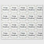 Papier Cadeau Joyeux feux de Noël Papier d'enveloppement (Plat)