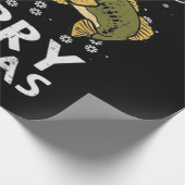 Papier Cadeau Joyeux Fishmas Poisson Pêche Xmas (Coin)