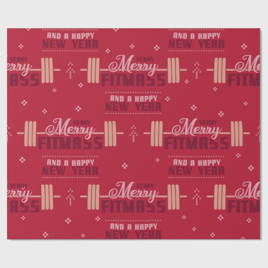 Papier Cadeau Joyeux Fitmass (Plat)
