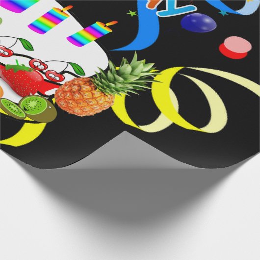 Papier Cadeau Joyeux gâteau au papier à papier à envelopper d'an (Coin)