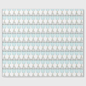 Papier Cadeau Joyeux gâteau de cupcake d'anniversaire saupoudrer (Plat)