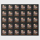 Papier Cadeau Joyeux Hallothanksmas Gnomes Lover Halloween Noël (Plat)