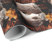 Papier Cadeau Joyeux Halloween (Coin rond)