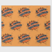 Papier Cadeau Joyeux Halloween (Plat)