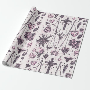 Papier Cadeau Joyeux Halloween Mignon Effrayant