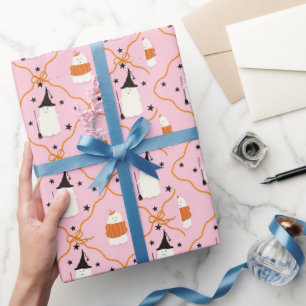 Papier Cadeau Joyeux Halloween Mignon Effrayant