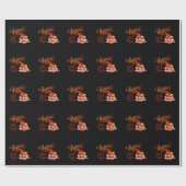 Papier Cadeau Joyeux Halloween Trick ou Citrouille de traitement (Plat)