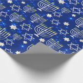 Papier Cadeau Joyeux Hanoukka Modern (Coin)
