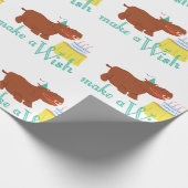 Papier Cadeau Joyeux hippo d'anniversaire ! (Coin)