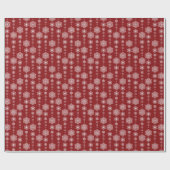 Papier Cadeau Joyeux hiver Rouge Wrapper Papper (Plat)