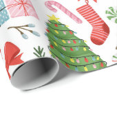 Papier Cadeau Joyeux Holdiay Fest (Coin rond)