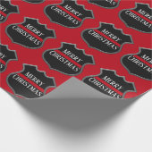 Papier Cadeau Joyeux insignes de pompier de Noël (Coin)