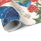 Papier Cadeau Joyeux Jamboree Maximalist Holiday (Coin rond)