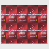 Papier Cadeau Joyeux Jésus anniversaire ! Tellement heureux que (Plat)