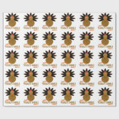 Papier Cadeau Joyeux Jour de la grogne turque Thanksgiving (Plat)