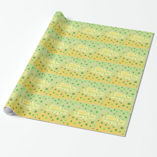 Papier Cadeau Joyeux Jour de la Saint Patrick 1 (Déroulé)