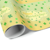 Papier Cadeau Joyeux Jour de la Saint Patrick 1 (Coin rond)