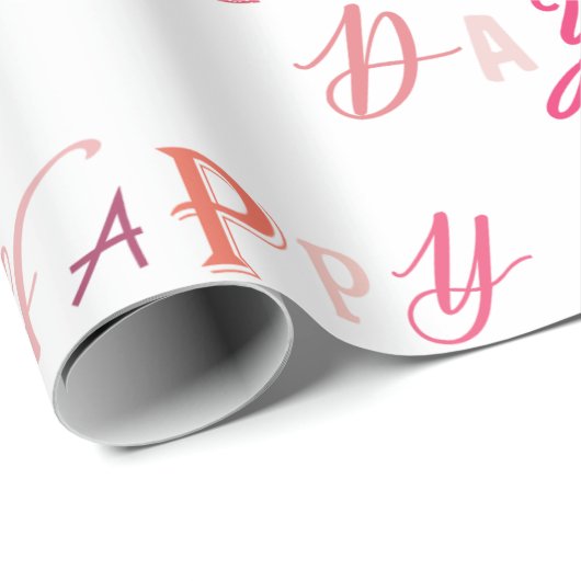 PAPIER CADEAU JOYEUX JOUR DE MÈRE (Coin rond)