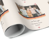 Papier Cadeau Joyeux jour de mère nous t'aimons (Coin rond)