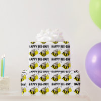 Joyeux Jour des abeilles Anniversaire Noir Jaune B