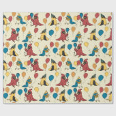 Papier Cadeau Joyeux Jour des Oiseaux Cartoon Oiseaux à thème An (Plat)