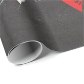 Papier Cadeau Joyeux Jours de Noël Tableau noir papier d'envelop (Coin rond)