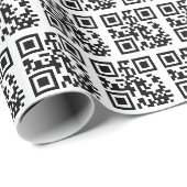 Papier Cadeau Joyeux Jours fériés QR Code (Coin rond)