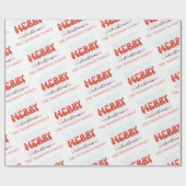 Papier Cadeau Joyeux Joyeux Joyeux Noël Nom de famille (Plat)