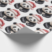 Papier Cadeau Joyeux Joyeux Noël mignon Motif Panda Bear (Coin)