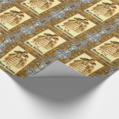 Papier Cadeau Joyeux Joyeux Noël victorien (Coin)