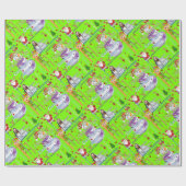 Papier Cadeau Joyeux Joyeux papier d'enveloppement de Noël Jésus (Plat)