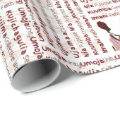 Papier Cadeau Joyeux Kwanzaa (Coin rond)