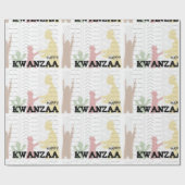 Papier Cadeau Joyeux Kwanzaa (Plat)